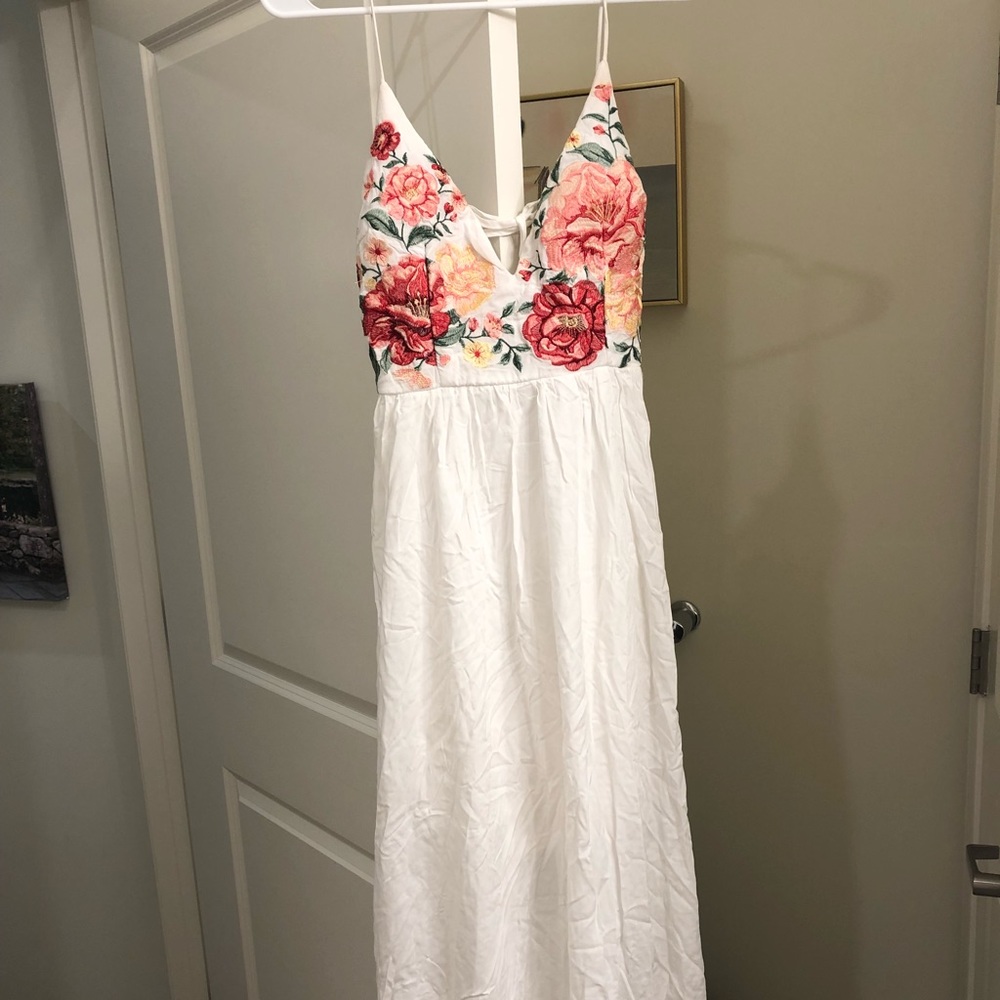 Lulus White Max Floral Top